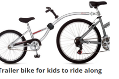 Create Listing: Trailer bike for kids Rental