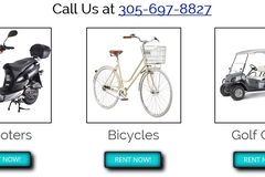 Create Listing:  Scooter, Golf cart and Bicycle rentals