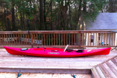 Create Listing: 14' Heritage Seadart II Fishing kayak w/ paddle & lifejacket