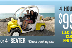 Create Listing: Electric Car Rental (2 person) (4 hour Rental) (Golf Cart)